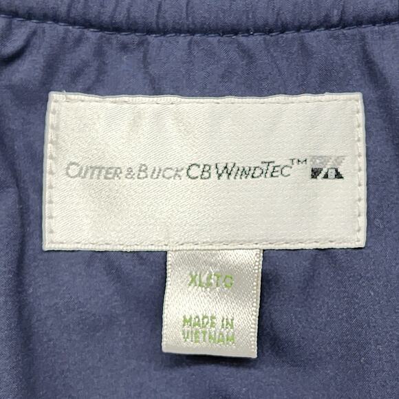 Cutter & Buck Vest Mens XL Blue CB WindTec Sleeveless V-Neck Pullover Softshell - Picture 4 of 10